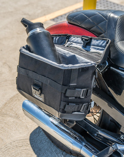 10L - Incognito Quick Mount Small Solo Motocicleta Alforja (Right Only) para Harley Sportster Seventy Two XL1200V