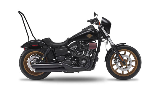 Iron Born Blade 25" Sissy bar para Harley Dyna Low Rider S FXDLS (2016-17) Matte Black