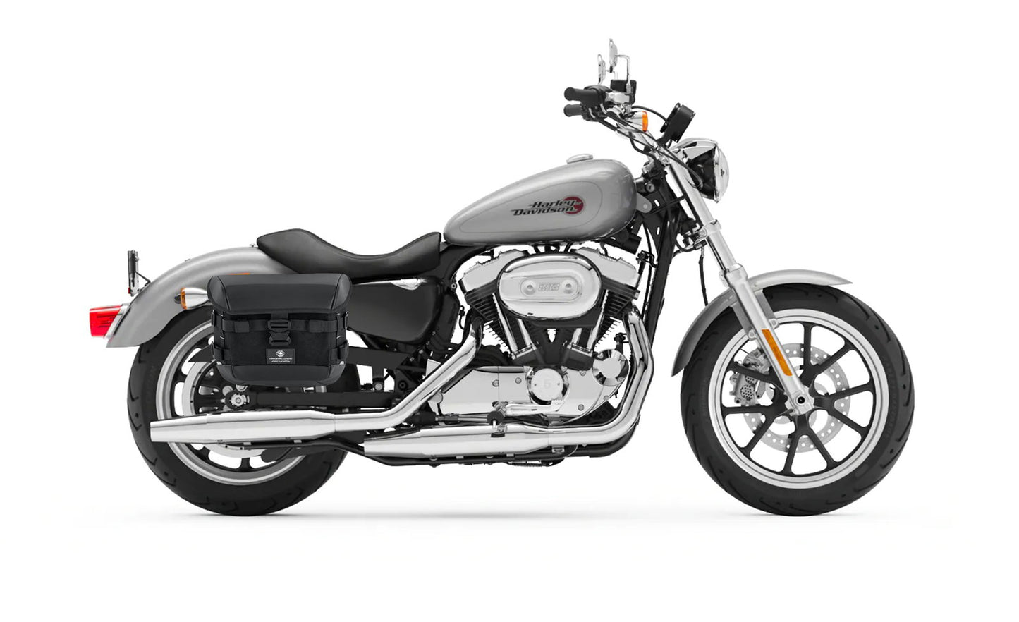 10L - Incognito Quick Mount Small Solo Motocicleta Alforja (Right Only) para Harley Sportster Super Low XL883L