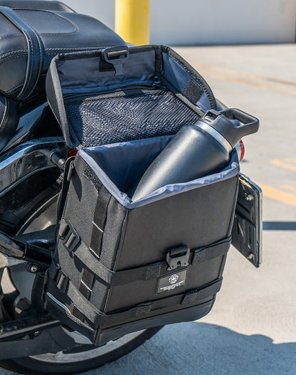 15L - Incognito Quick Mount Medium Harley Softail Fat Boy FLFB/S Solo Alforja (Left Only)