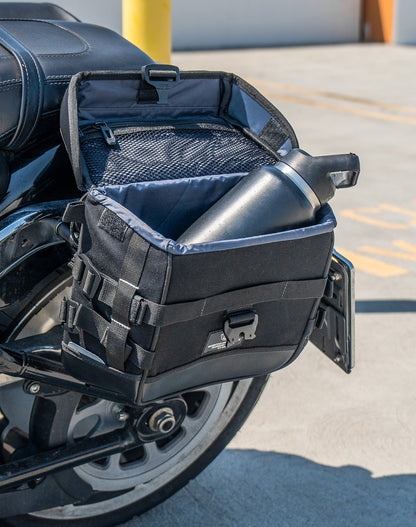 10L - Incognito Quick Mount Small Harley Softail Fat Boy FLFB/S Solo Alforja (Left Only)