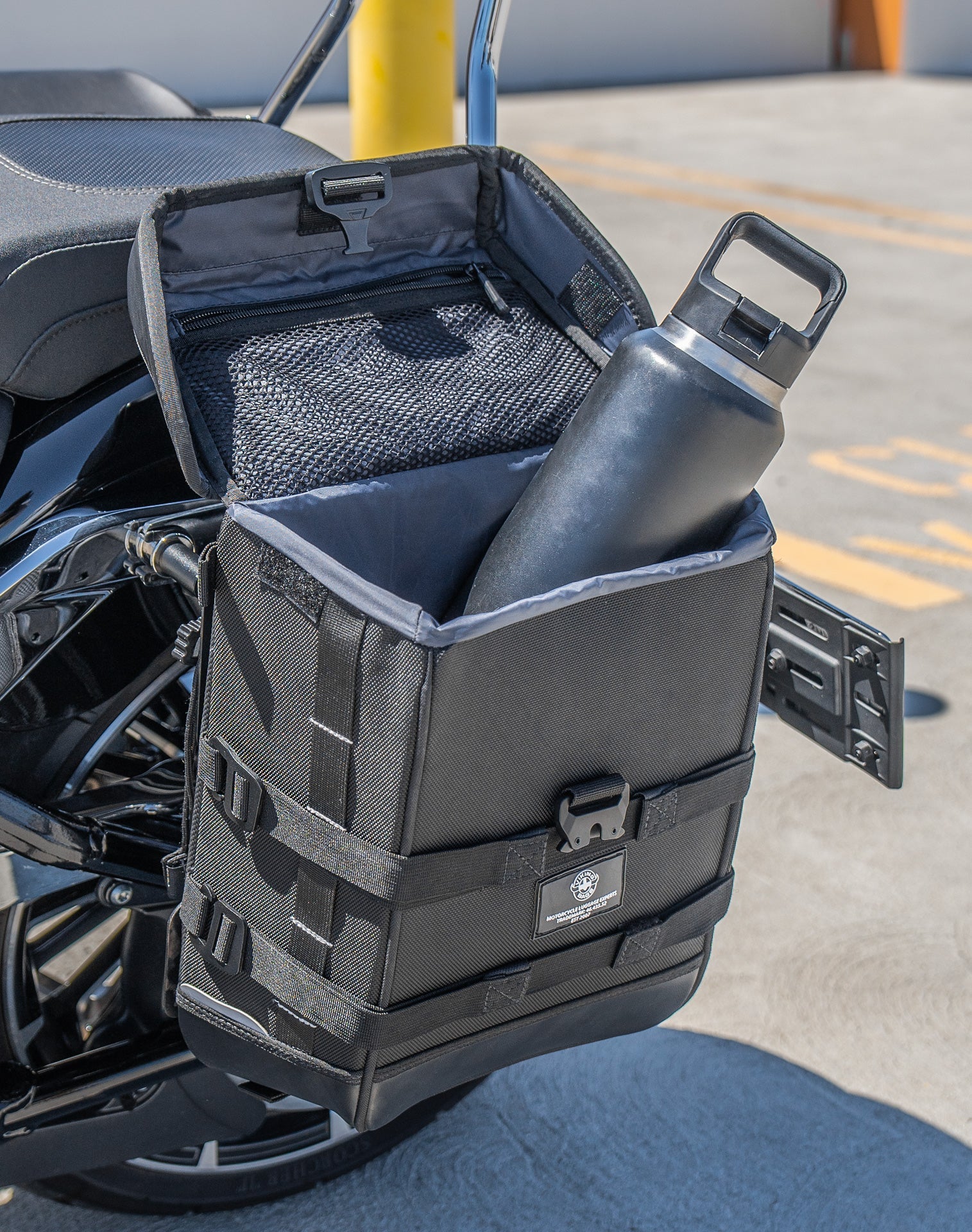 15L - Incognito Quick Mount Medium Harley Softail Breakout FXBR/S Solo Alforja (Left Only)