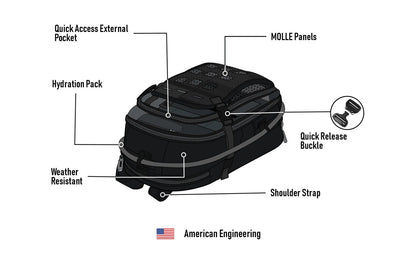 7L - Mochila Apex Suzuki ADV Touring with Hydration Pack
