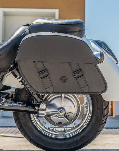 28L - Baelor Medium Quick Mount Honda Shadow 750 Aero Motocicleta Alforjas