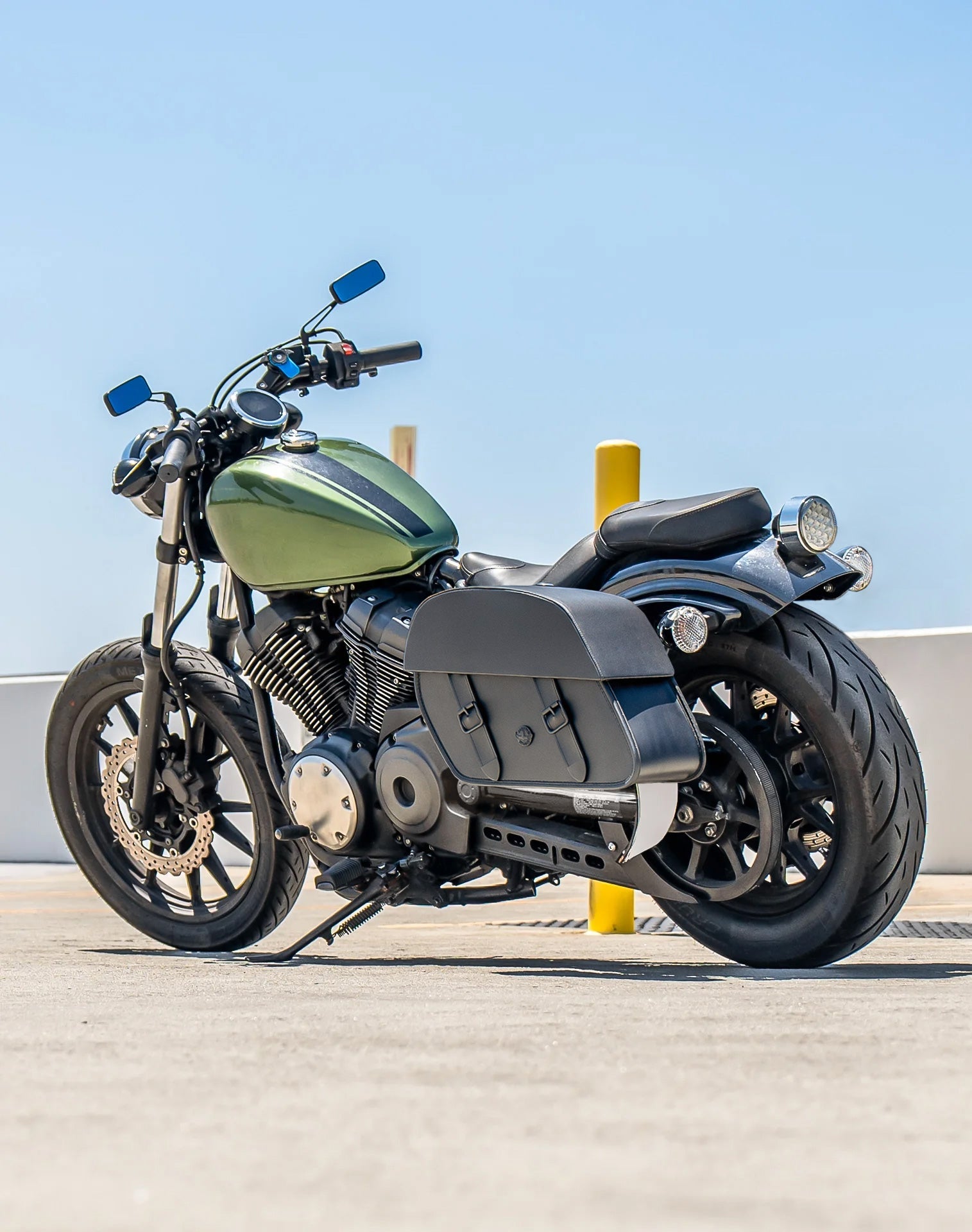 28L - Baelor Medium Quick Mount Yamaha Bolt Motocicleta Alforjas