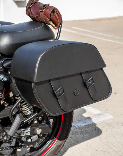 28L - Baelor Medium Quick Mount Royal Enfield Classic 350 Motocicleta Alforjas