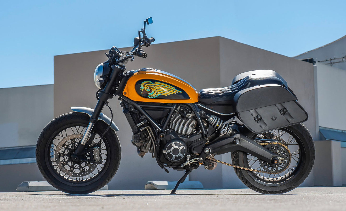 28L - Baelor Medium Quick Mount Ducati Scrambler (2014-17) Motocicleta Alforjas