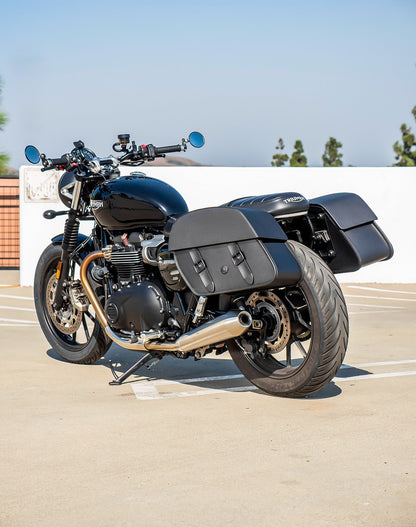 28L - Baelor Medium Quick Mount Triumph Street Twin 900 (2016-21) Motocicleta Alforjas