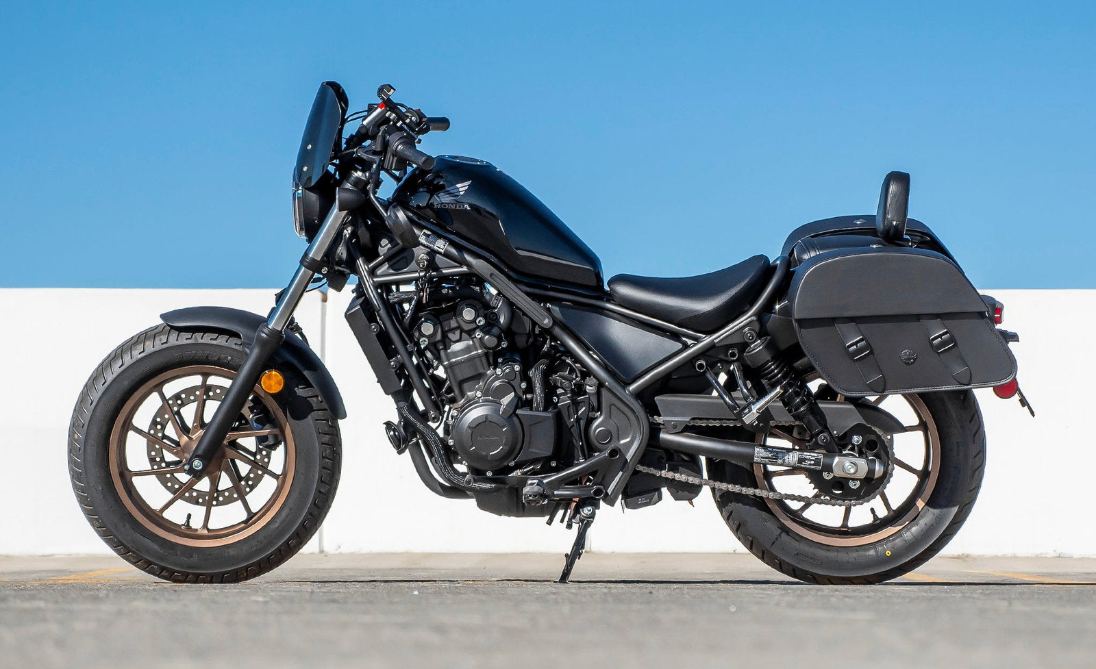 28L - Baelor Medium Quick Mount Honda Rebel 500 Motocicleta Alforjas