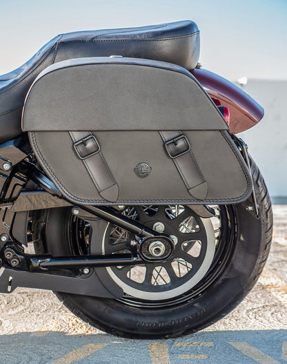 28L - Baelor Medium Quick Mount Motocicleta Alforjas para Harley Softail Slim FLSL