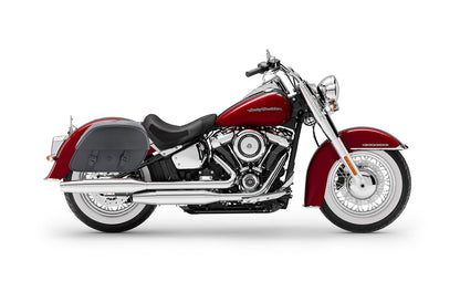 28L - Baelor Medium Quick Mount Motocicleta Alforjas para Harley Softail Deluxe FLDE