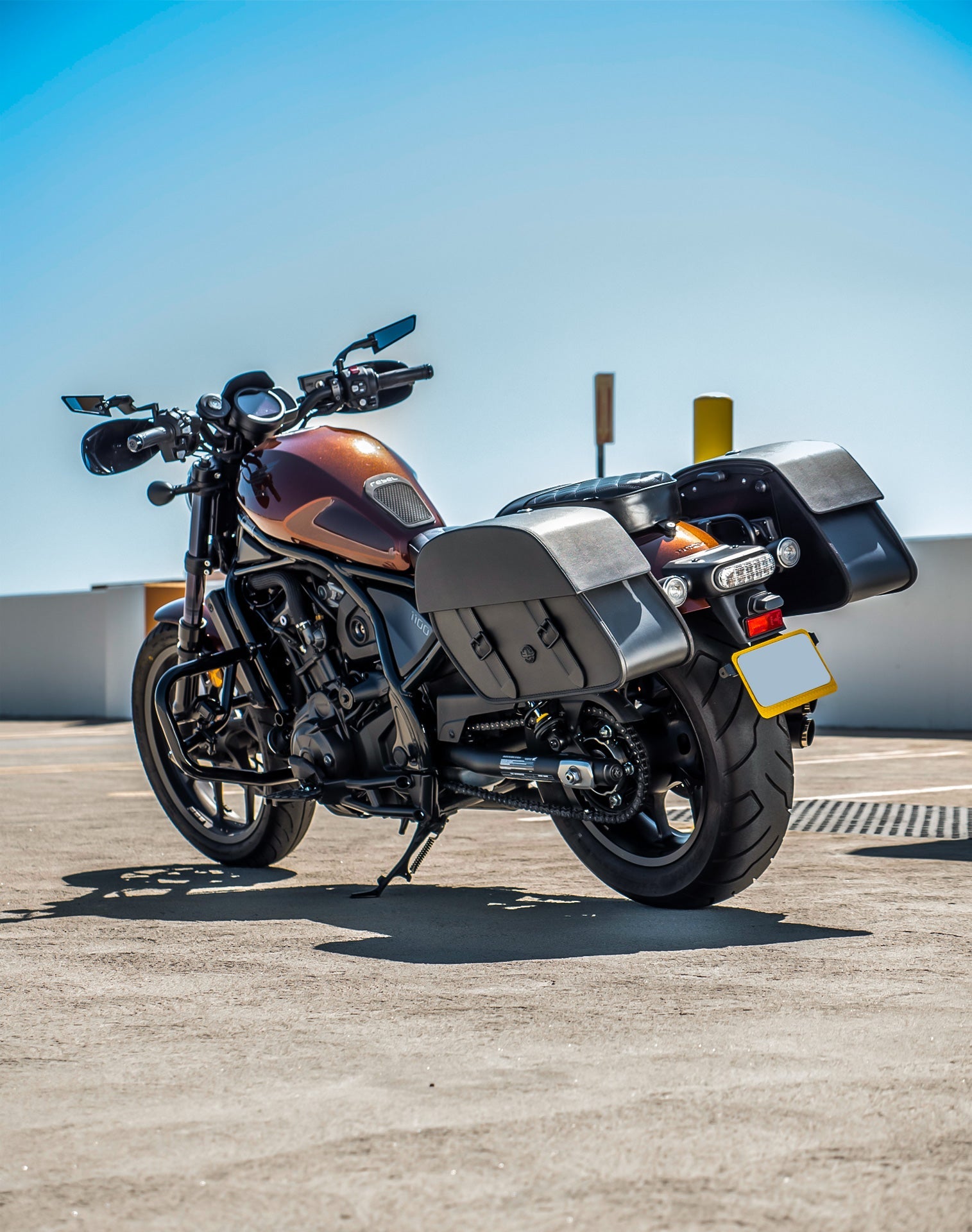 28L - Baelor Medium Quick Mount Honda Rebel 1100 Motocicleta Alforjas