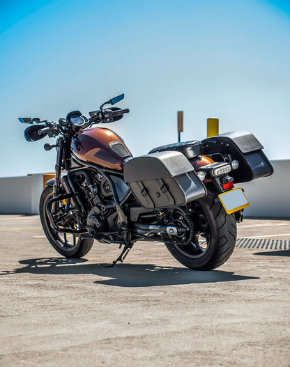 28L - Baelor Medium Quick Mount Honda Rebel 1100 Motocicleta Alforjas