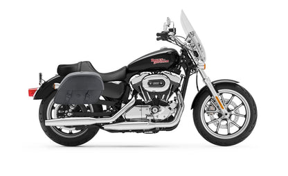 28L - Baelor Medium Quick Mount Motocicleta Alforjas para Harley Sportster 1200 Super Low XL1200T