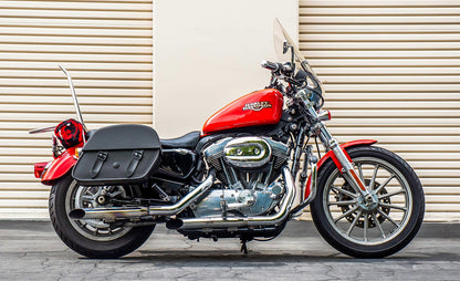 28L - Baelor Medium Quick Mount Motocicleta Alforjas para Harley Sportster 1200 Low XL1200L