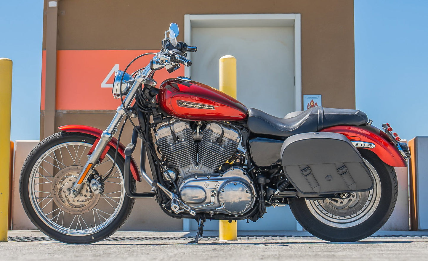 28L - Baelor Medium Quick Mount Motocicleta Alforjas para Harley Sportster 883 Custom XL883C/XLH883C
