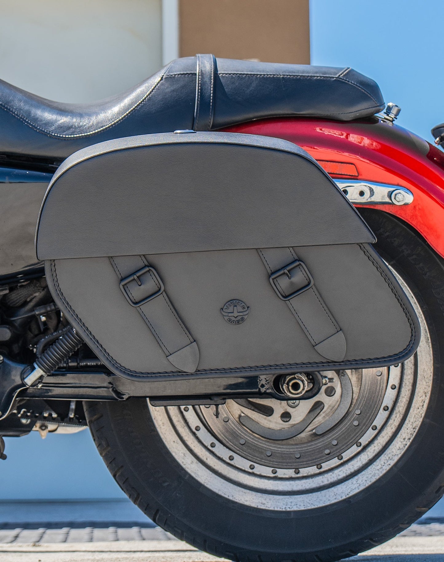 28L - Baelor Medium Quick Mount Motocicleta Alforjas para Harley Sportster 883 Custom XL883C/XLH883C