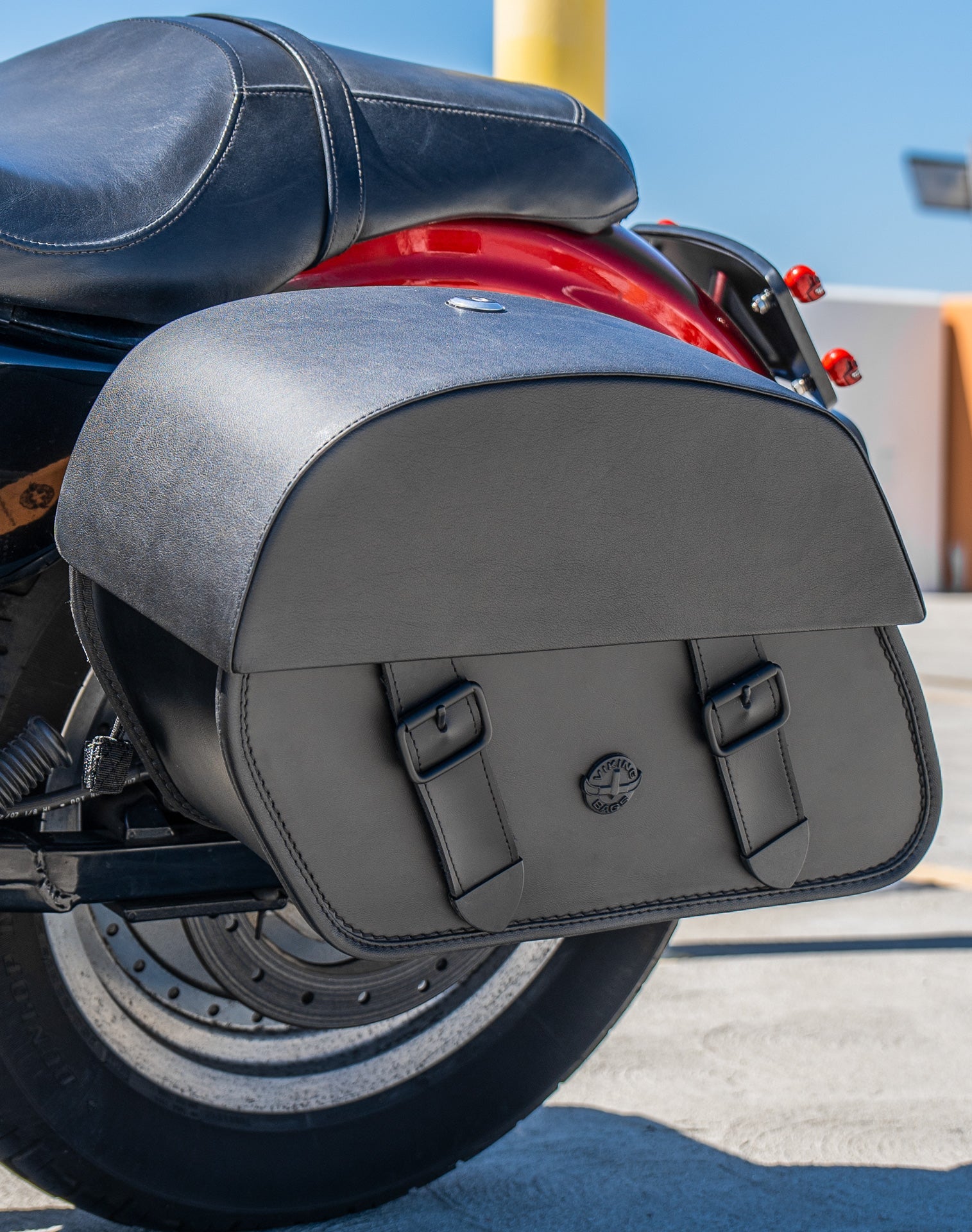 28L - Baelor Medium Quick Mount Motocicleta Alforjas para Harley Sportster 883 Custom XL883C/XLH883C