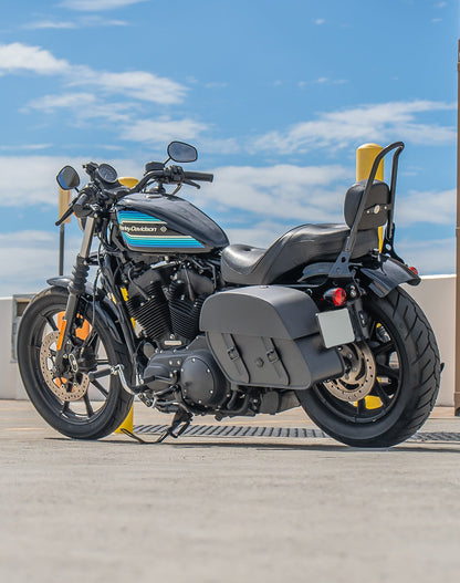 28L - Baelor Medium Quick Mount Motocicleta Alforjas para Harley Sportster 1200 Iron XL1200NS