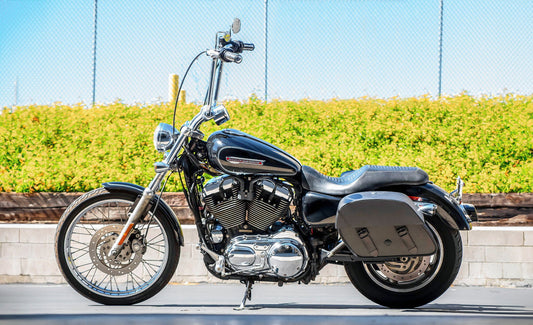 28L - Baelor Medium Quick Mount Motocicleta Alforjas para Harley Sportster 1200 Custom XL1200C/XLH1200C