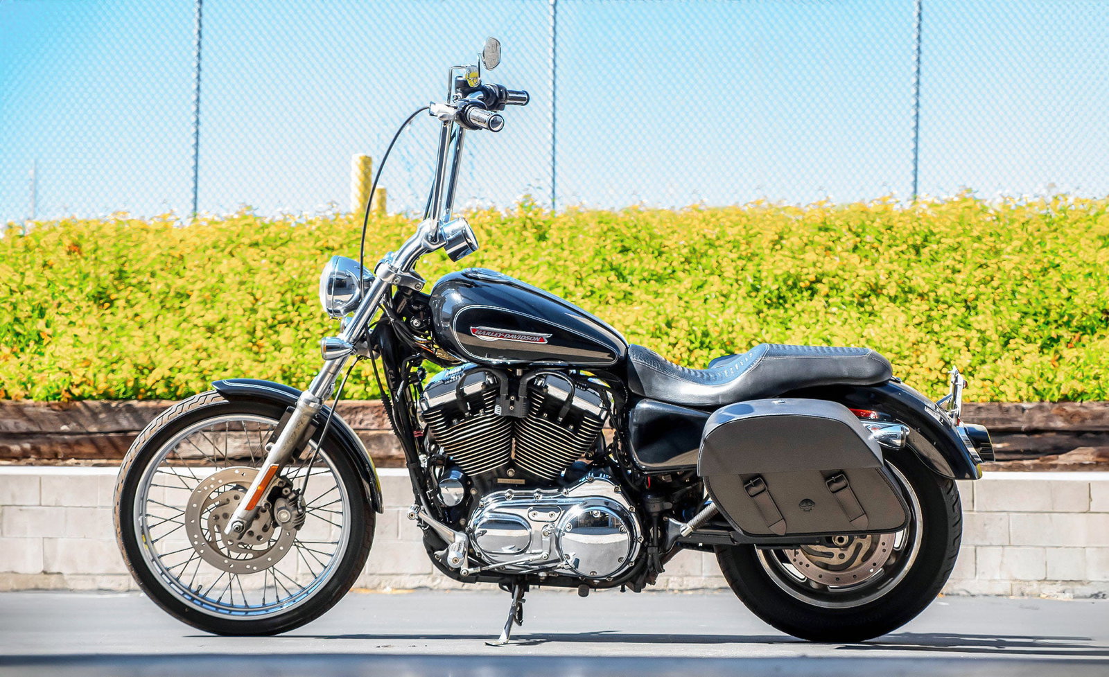 28L - Baelor Medium Quick Mount Motocicleta Alforjas para Harley Sportster 1200 Custom XL1200C/XLH1200C