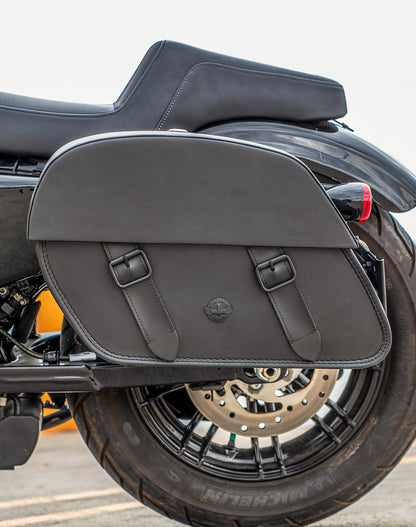 28L - Baelor Medium Quick Mount Motocicleta Alforjas para Harley Sportster Forty Eight XL1200X/XL1200XS