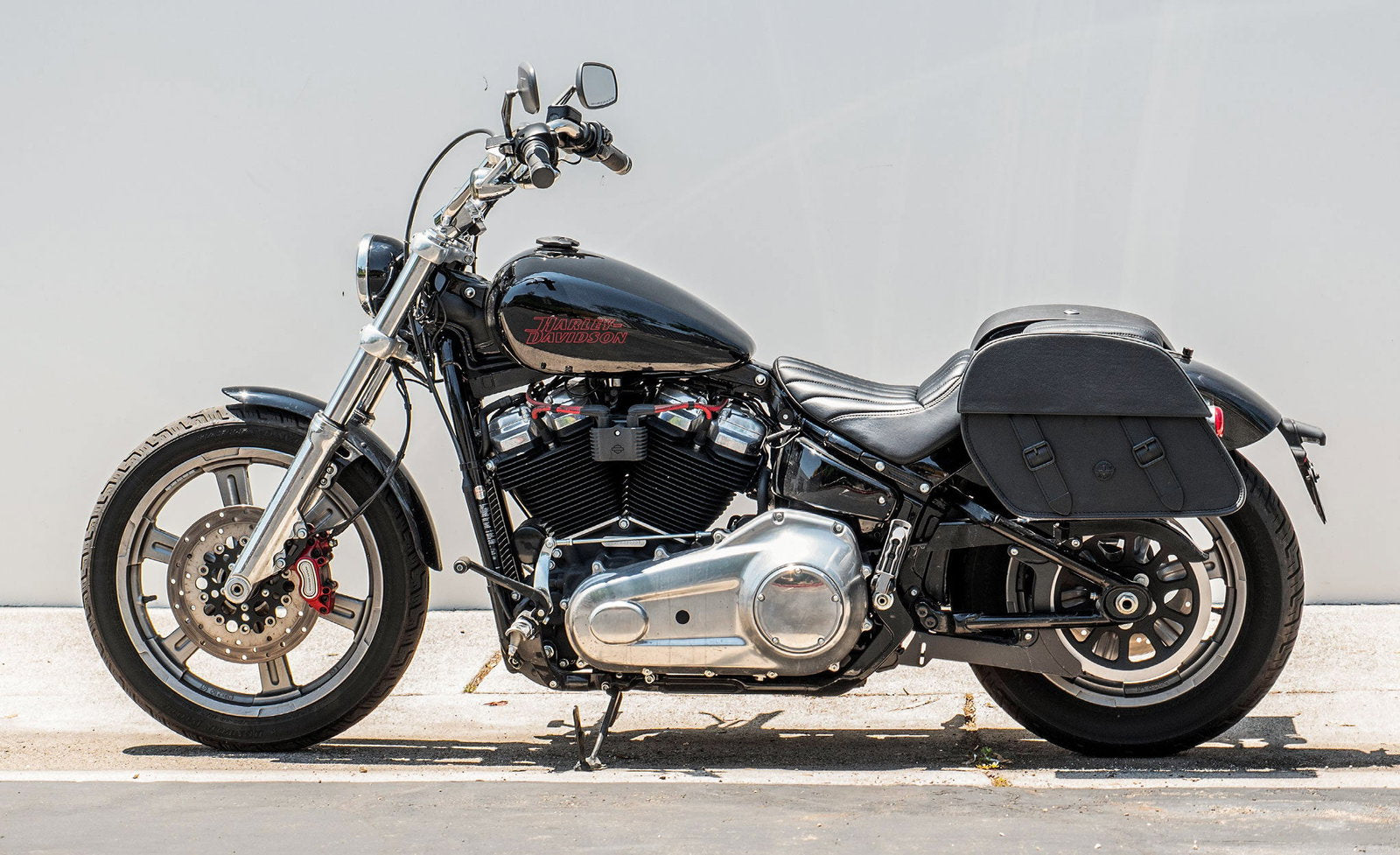 28L - Baelor Medium Quick Mount Motocicleta Alforjas para Harley Softail Standard FXST