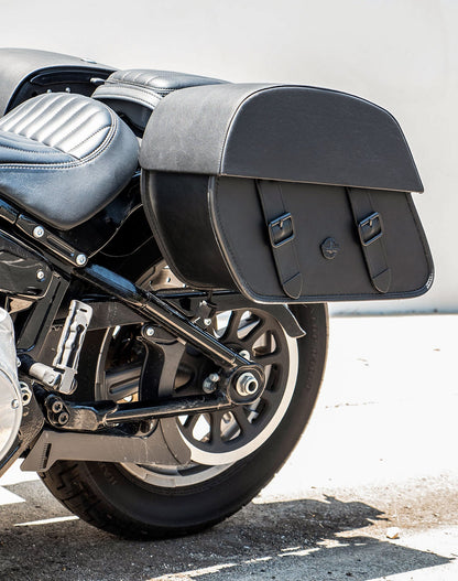 28L - Baelor Medium Quick Mount Motocicleta Alforjas para Harley Softail Standard FXST