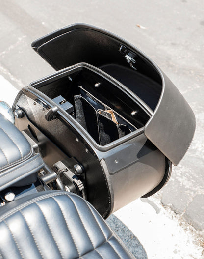28L - Baelor Medium Quick Mount Motocicleta Alforjas para Harley Softail Standard FXST