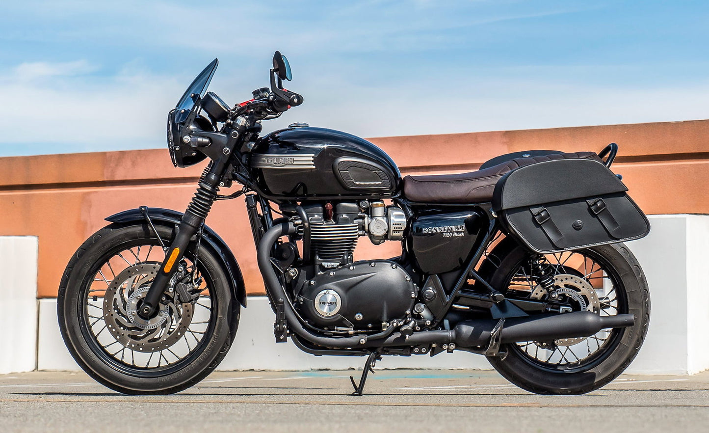 28L - Baelor Medium Quick Mount Triumph Bonneville T120 Motocicleta Alforjas