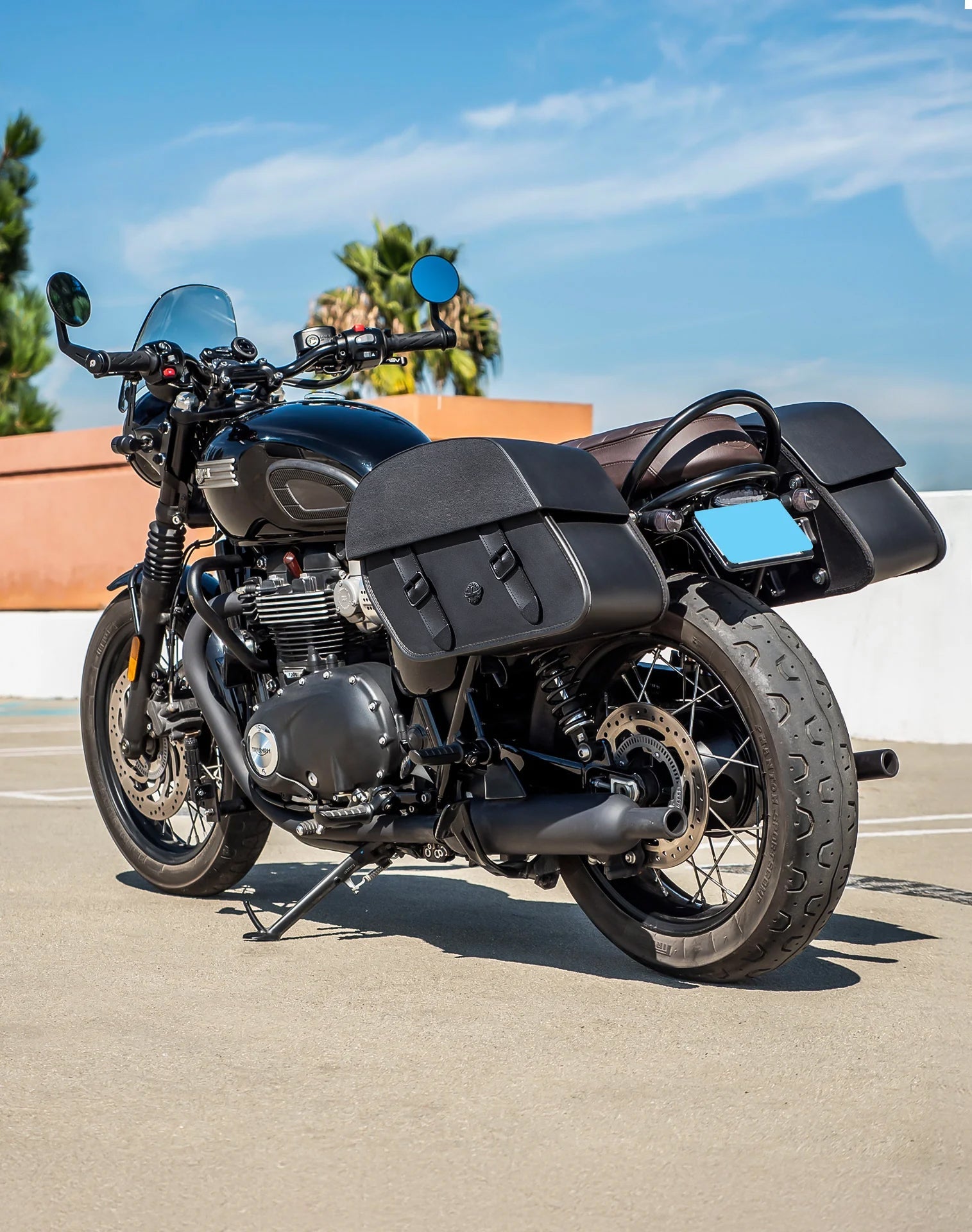 28L - Baelor Medium Quick Mount Triumph Bonneville T100 Motocicleta Alforjas