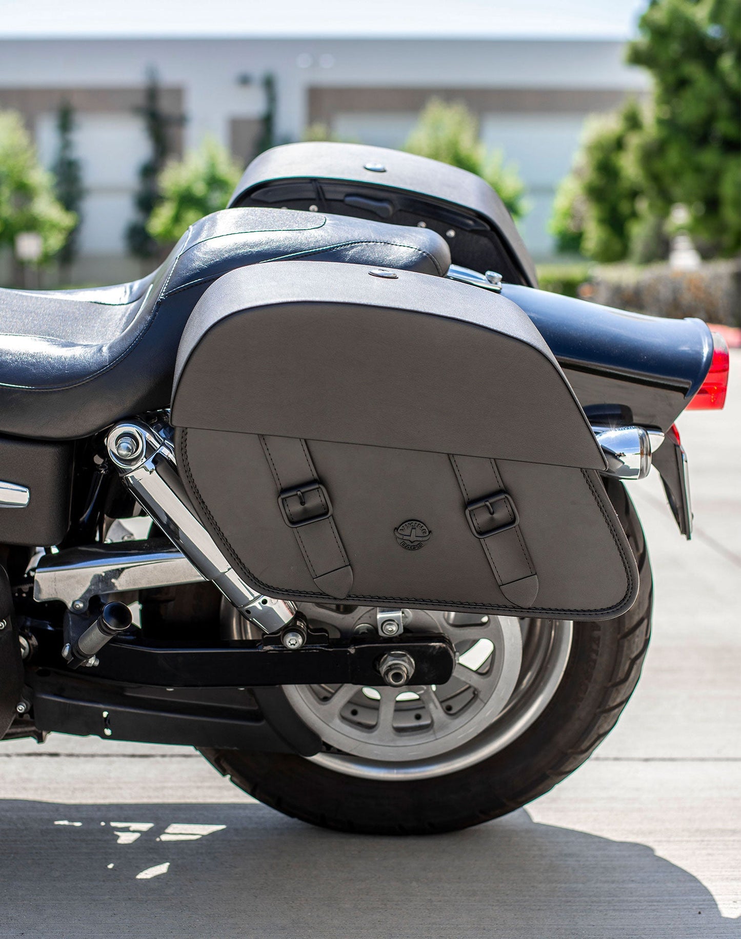 28L - Baelor Medium Quick Mount Motocicleta Alforjas para Harley Davidson Dyna Fat Bob FXDF/SE