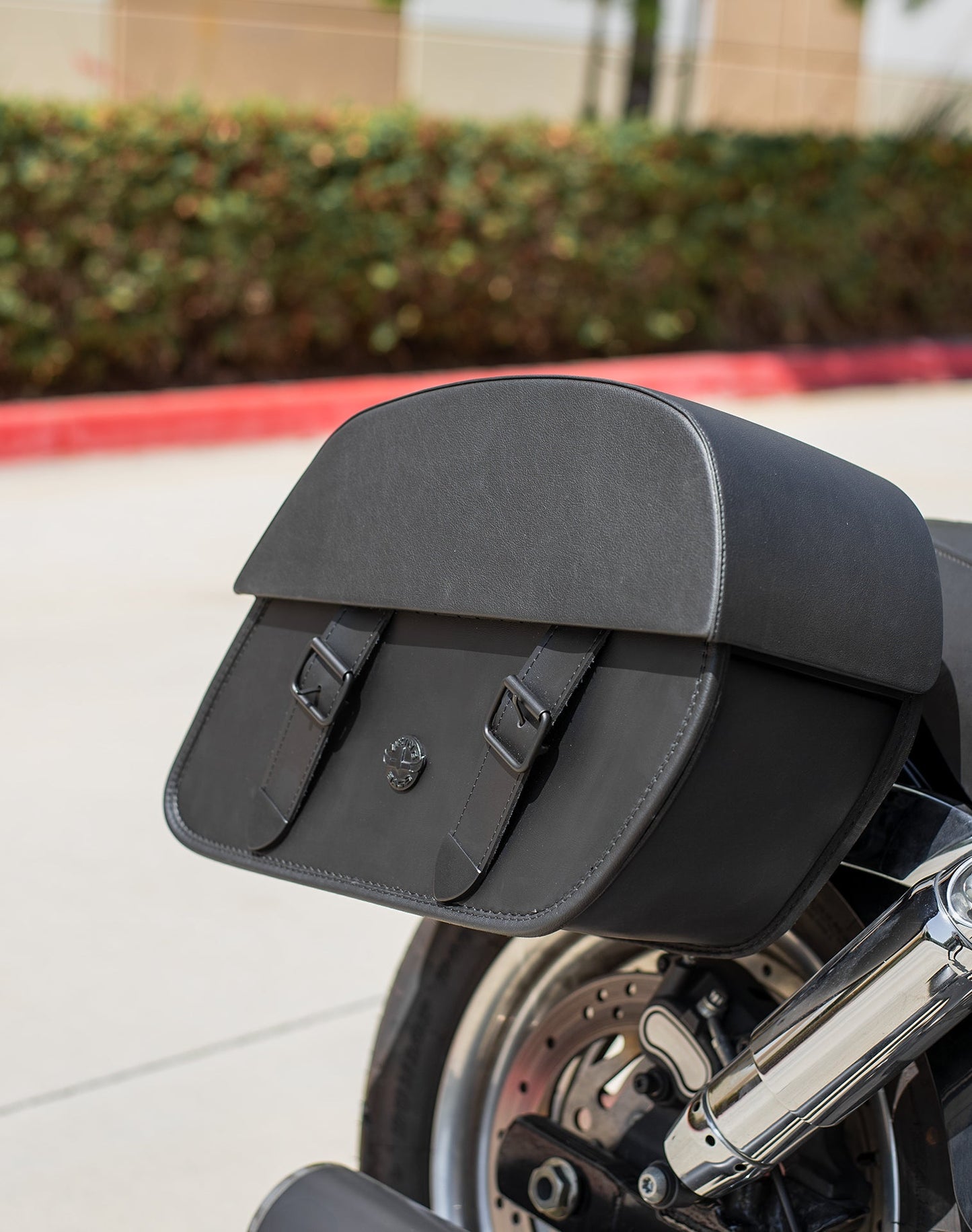 28L - Baelor Medium Quick Mount Motocicleta Alforjas para Harley Davidson Dyna Fat Bob FXDF/SE