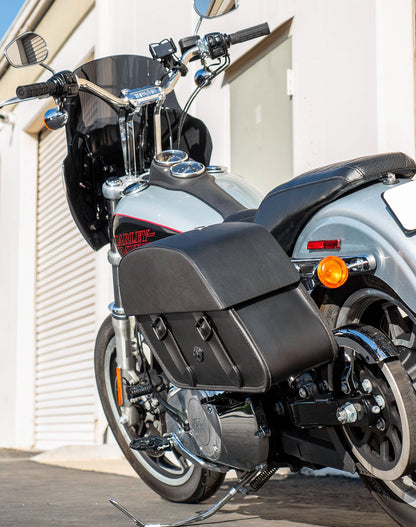 28L - Baelor Medium Quick Mount Motocicleta Alforjas para Harley Davidson Dyna Low Rider FXDL/I