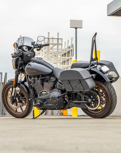28L - Baelor Medium Quick Mount Motocicleta Alforjas para Harley Softail Low Rider S FXLRS