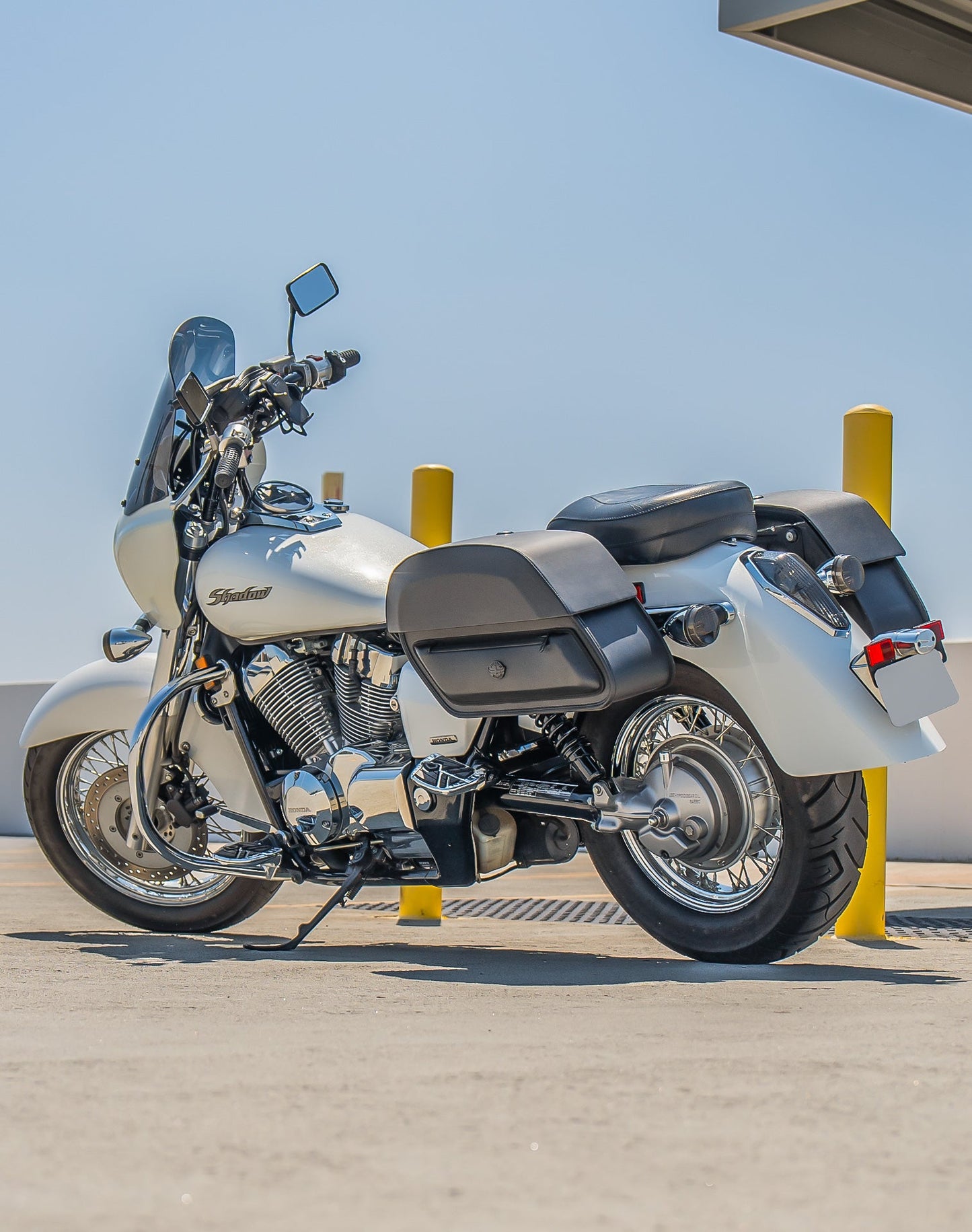 28L - Pantheon Medium Quick Mount Honda Shadow 750 Aero Motocicleta Alforjas