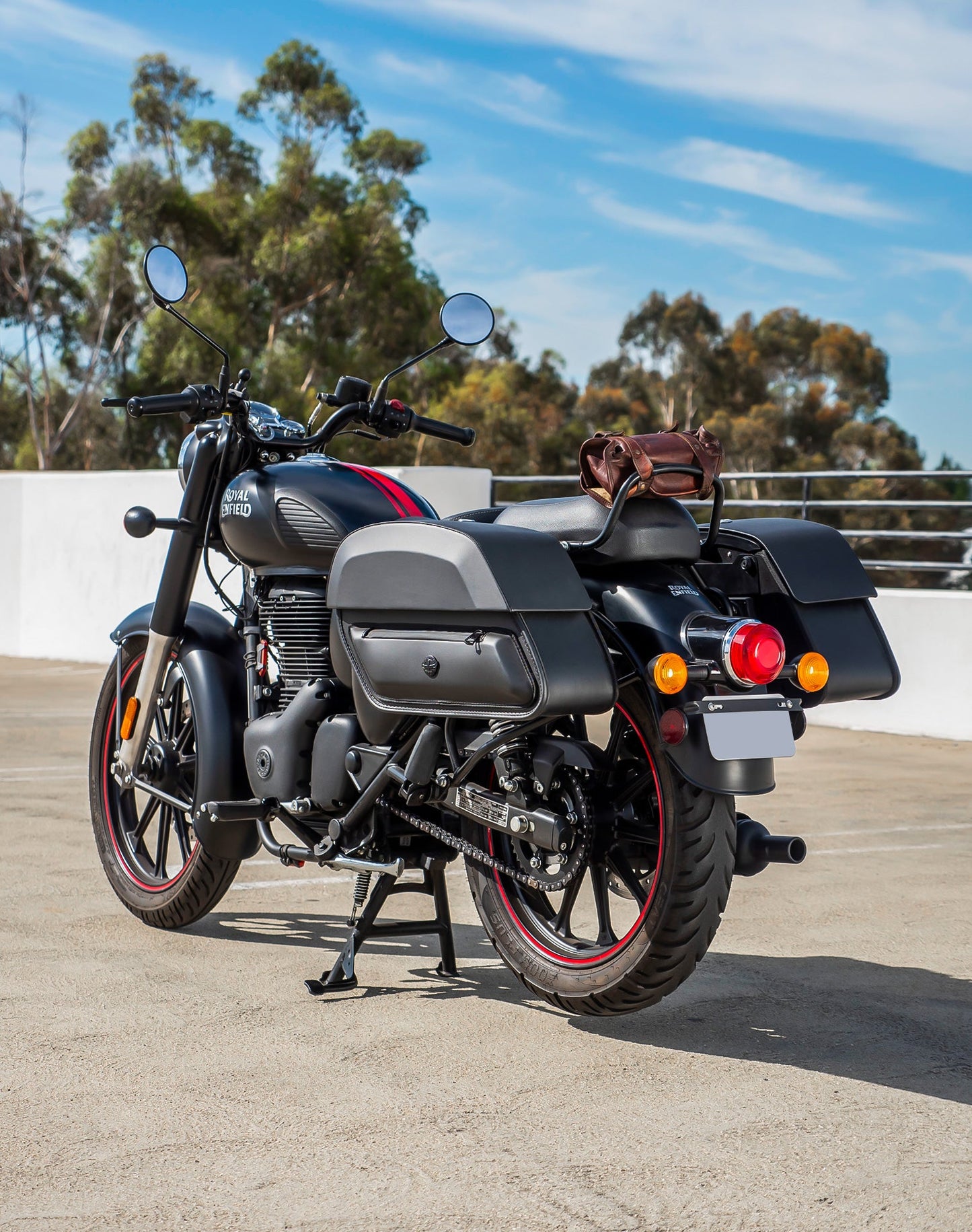 28L - Pantheon Medium Quick Mount Royal Enfield Classic 350 Motocicleta Alforjas