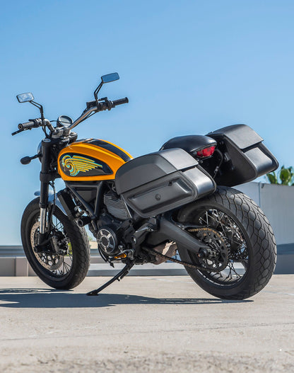 28L - Pantheon Medium Quick Mount Ducati Scrambler (2014-17) Motocicleta Alforjas