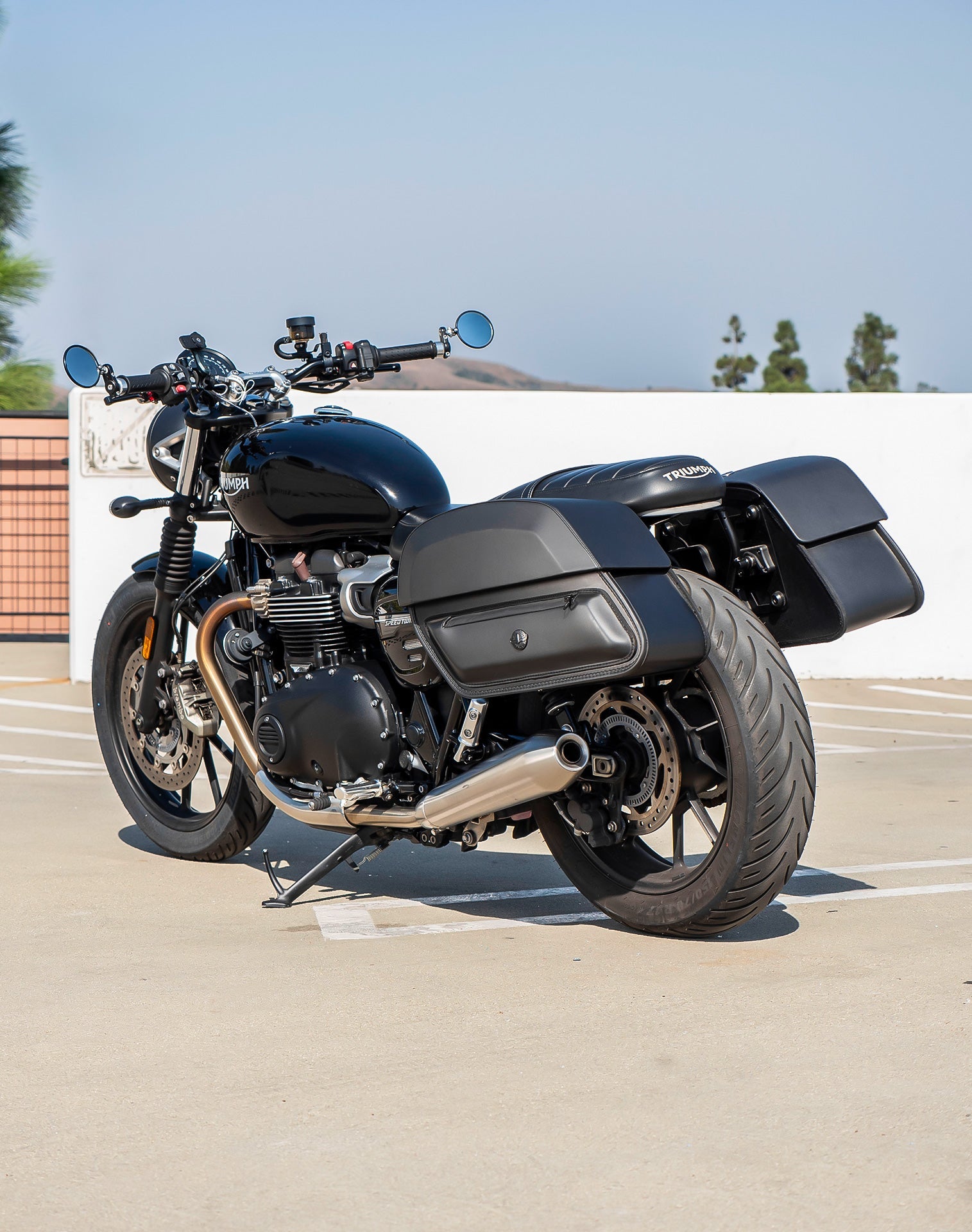 28L - Pantheon Medium Quick Mount Triumph Street Twin 900 (2016-21) Motocicleta Alforjas