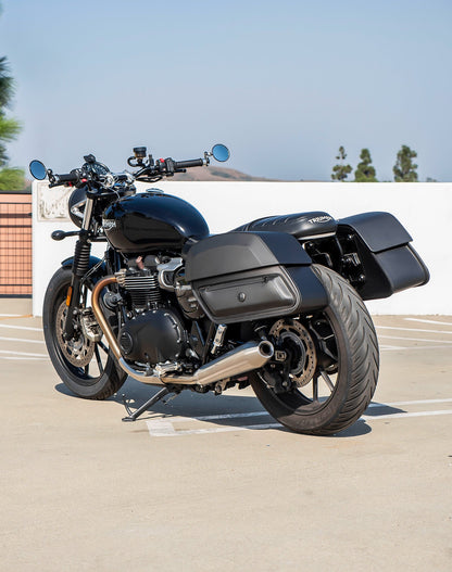 28L - Pantheon Medium Quick Mount Triumph Street Twin 900 (2016-21) Motocicleta Alforjas