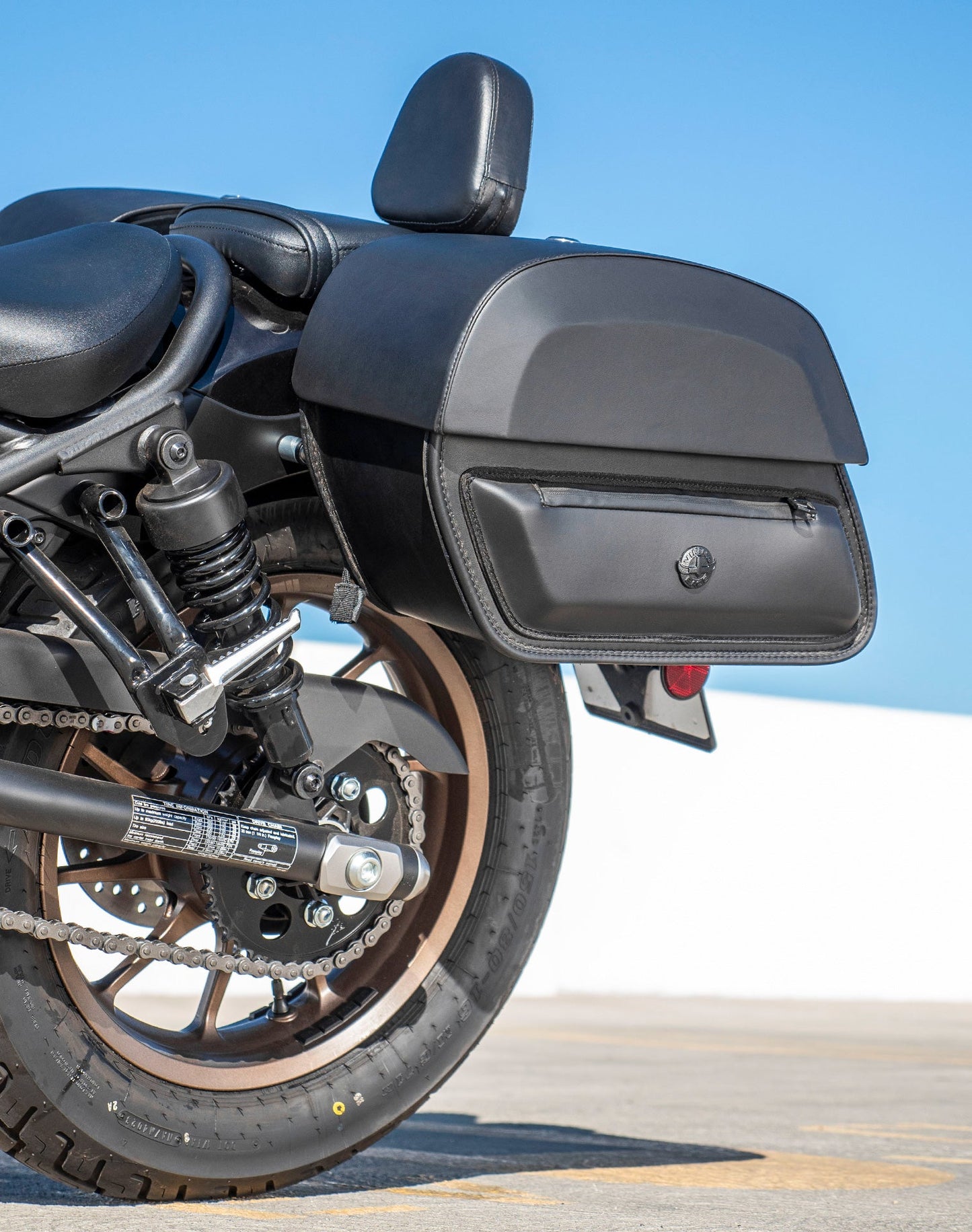 28L - Pantheon Medium Quick Mount Honda Rebel 500 Motocicleta Alforjas