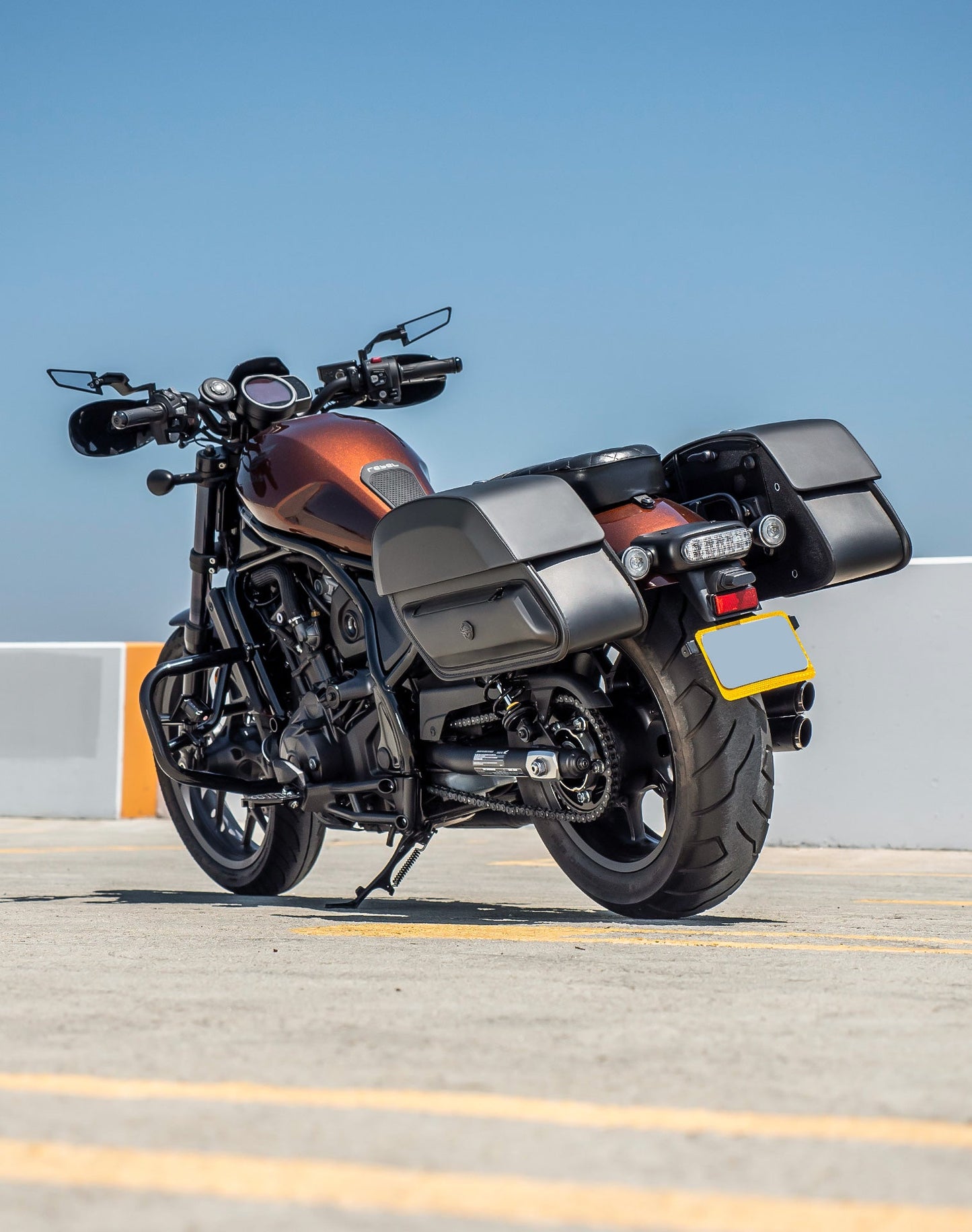 28L - Pantheon Medium Quick Mount Honda Rebel 1100 Motocicleta Alforjas