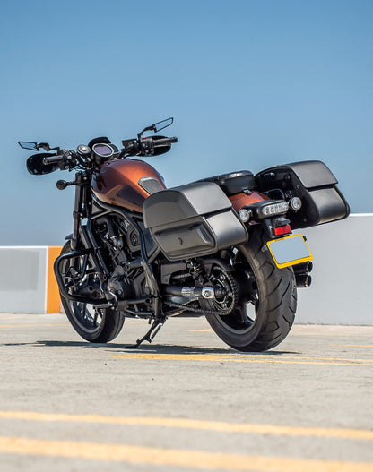 28L - Pantheon Medium Quick Mount Honda Rebel 1100 Motocicleta Alforjas