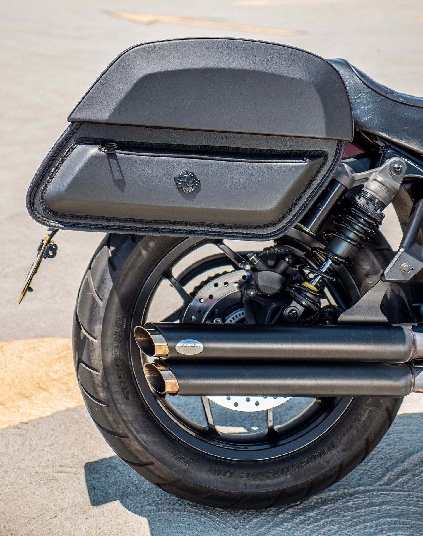 28L - Pantheon Medium Quick Mount Honda Rebel 1100 Motocicleta Alforjas