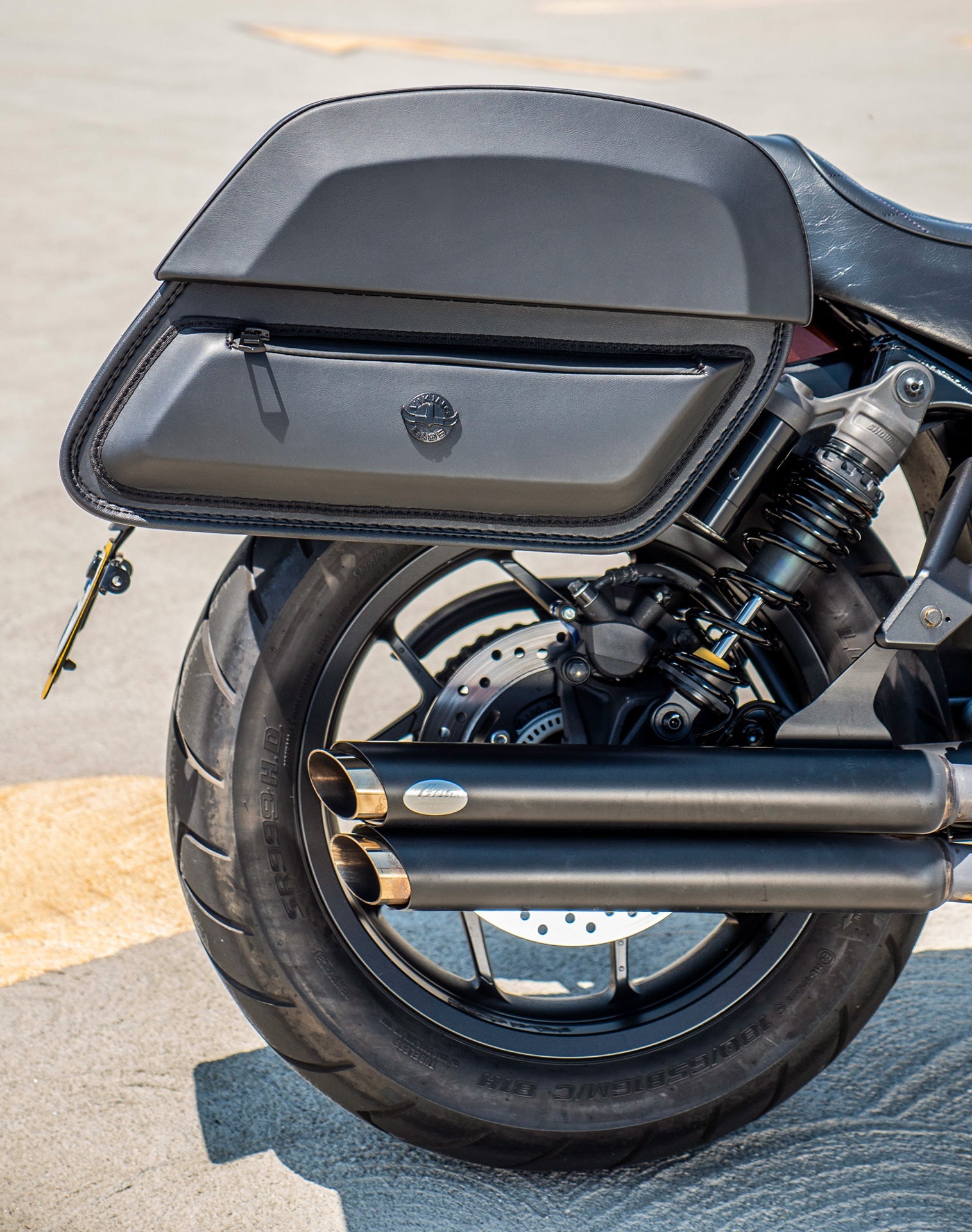 28L - Pantheon Medium Quick Mount Honda Rebel 1100 Motocicleta Alforjas