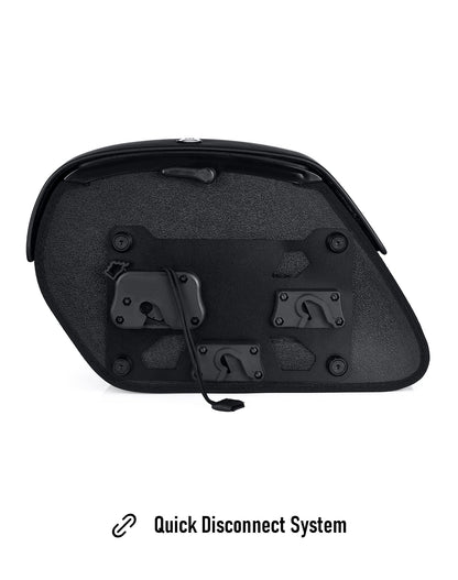 28L - Pantheon Medium Quick Mount Motocicleta Alforjas para Harley Sportster 1200 Super Low XL1200T