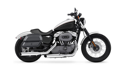 28L - Pantheon Medium Quick Mount Motocicleta Alforjas para Harley Sportster 1200 Nightster XL1200N