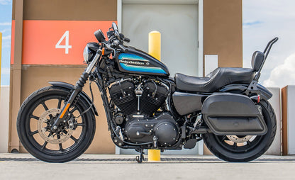 28L - Pantheon Medium Quick Mount Motocicleta Alforjas para Harley Sportster 1200 Iron XL1200NS