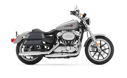 28L - Pantheon Medium Quick Mount Motocicleta Alforjas para Harley Sportster Super Low XL883L