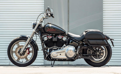 28L - Pantheon Medium Quick Mount Motocicleta Alforjas para Harley Softail Standard FXST